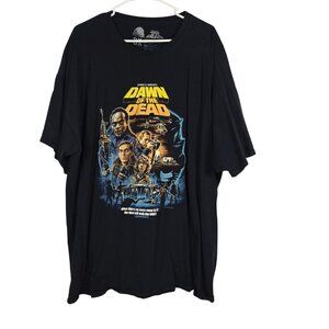 Fright Rags George A Romeros Dawn Of The Dead Black Graphic T-Shirt Men's 3X